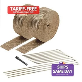 Design 10095, Kit Titanium Fiberglass Exhaust & Pipe Wrap Kit Titanium Performan