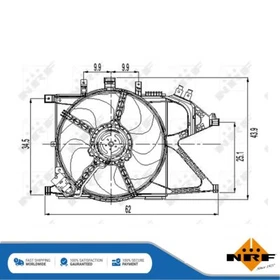 Fits Ford Mondeo 2000-2007 + Other Models Engine Cooling Fan NRF #1 Fits Ford Mondeo 2000-2007 + Other Models Engine Cooling Fan NRF #1