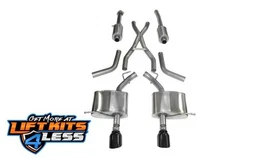 Corsa for 11-14 Dodge Durango 5.7L V8 Black Sport Dual Rear Cat-Back Exhaust