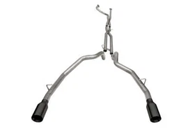 FOR 2021-2024 RAM TRX CORSA CATBACK EXHAUST SYSTEM MUFFLER DELETE BLACK TIPS