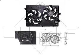 Fan, Engine Cooling NRF 47003 FORD MONDEO III (B5Y) 2 2000-2007 Fan, Engine Cooling NRF 47003 FORD MONDEO III (B5Y) 2 2000-2007