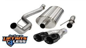 Corsa for 11-13 Ford F-150 Raptor 6.2L V8 Black Sport Cat-Back Exhaust