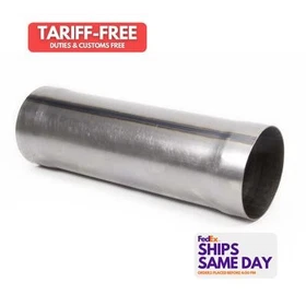 Howe H10031, One Natural Steel Exhaust Pipe 16In Long 5In Wide Performance Parts
