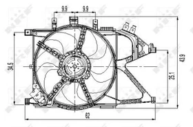 Fits Ford Mondeo 2000-2007 + Other Models MFD Engine Cooling Fan #1