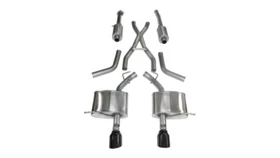 CORSA 14459BLK Fits Corsa 11-14 Dodge Durango 5.7L V8 Black Sport Dual Rear Cat-
