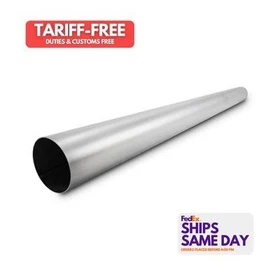 Vibrant 13780, One Natural Stainless Straight Tubing 1.50In O.D. - 16 Gauge Wall